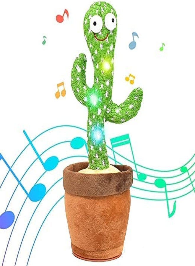 PRIMEFAIR Dancing Cactus Talking Toy, Cactus Plush Rechargeable Toy, Wriggle & Singing Recording Repeat What You Say Funny Education Toys - Image 1
